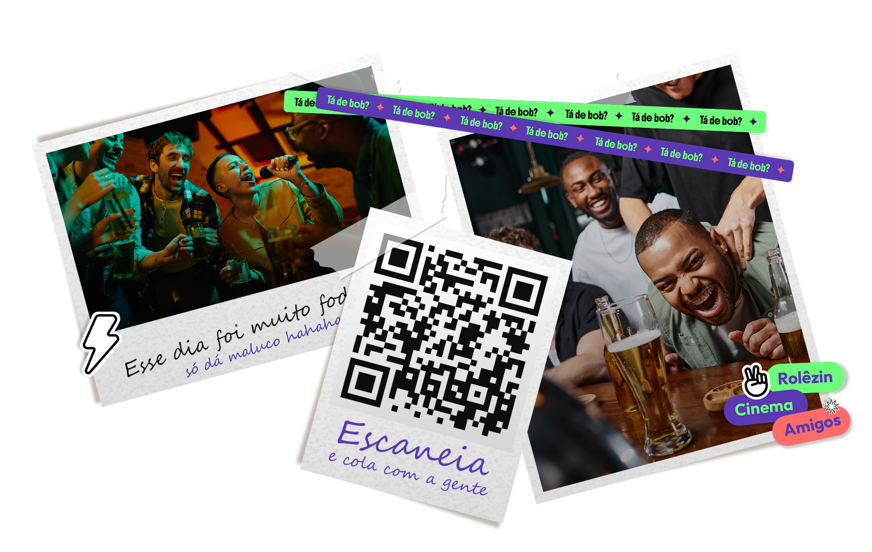 Escaneie aqui e cola com a gente